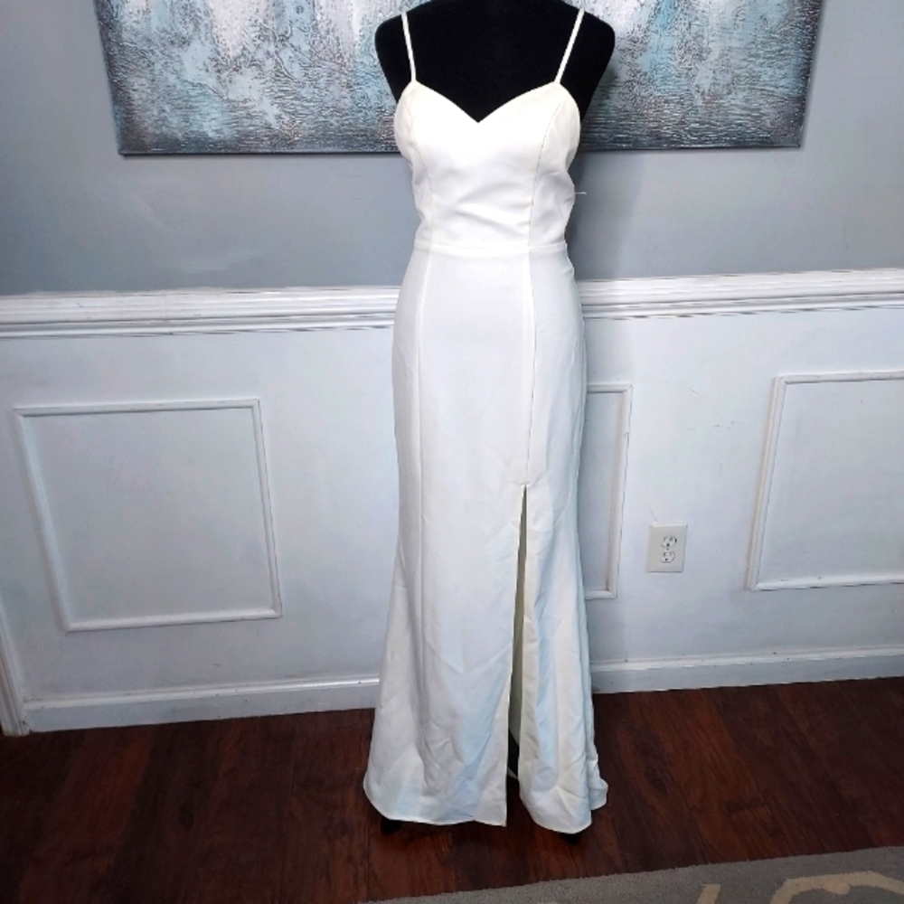 JARLO Ivory Formal Wedding Prom Gown Dress Size S/UK8